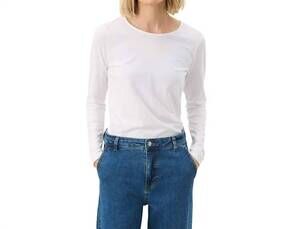 NEW PART TWO women's nemajas long sleeve top in bright white